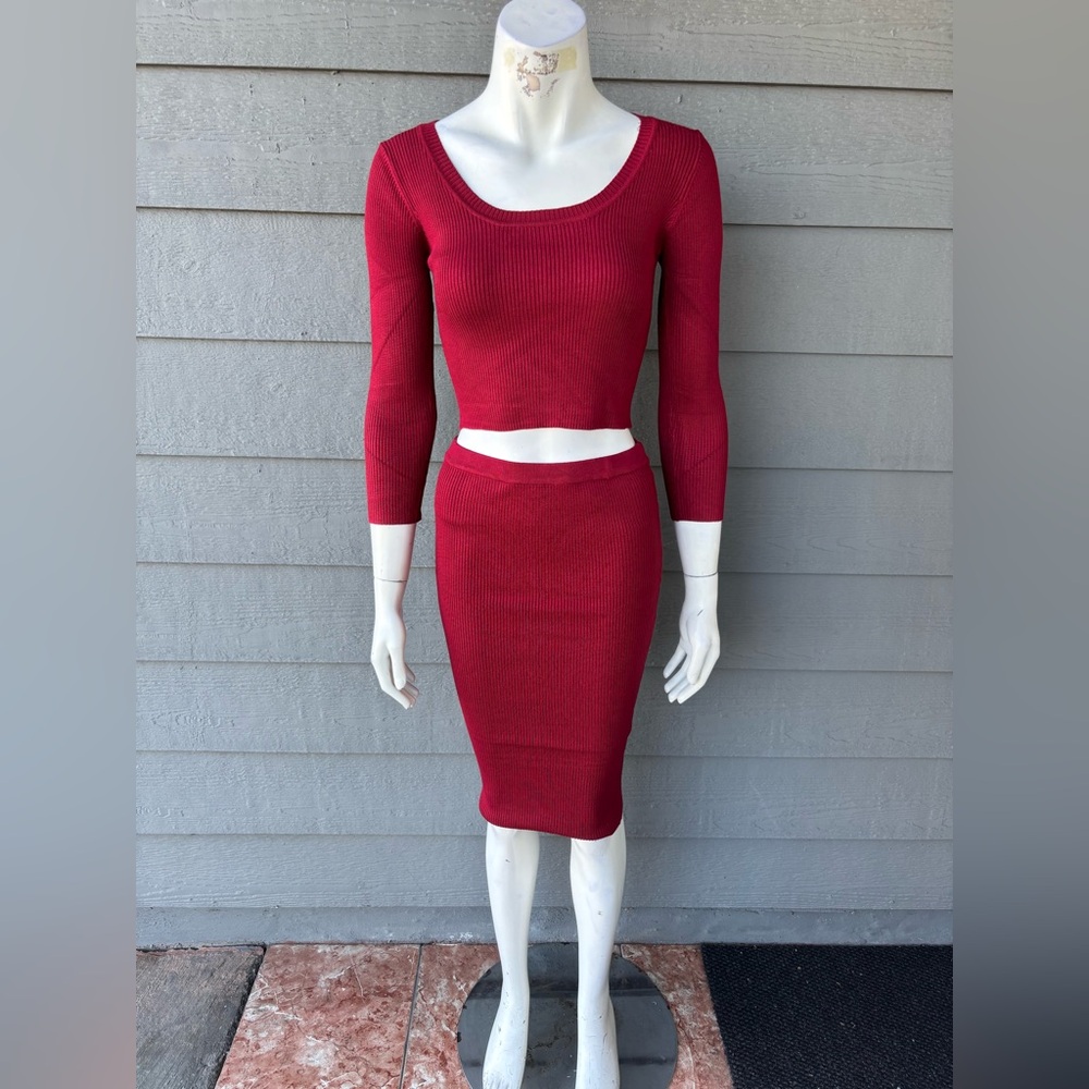 Hera Collection Bold Red Skirt Set